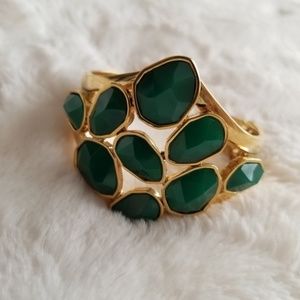 Elegant Gold Christmas or Fall Statement Bracelet